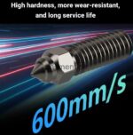 Creality K1/ K1 Pro Volcano Nozzle Hard Steel 0 .2 0.4 0.8 1.0 1.2mm 600mm/s For Genius Pro K1 Max Vyper Ender-3 V3 KE