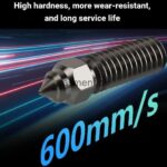 Creality K1/ K1 Pro Volcano Nozzle Hard Steel 0 .2 0.4 0.8 1.0 1.2mm 600mm/s For Genius Pro K1 Max Vyper Ender-3 V3 KE