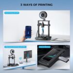 Creality Ender 3 V3 KE 3D Printer 500mm/s High-Speed Printing with Auto-Leveling, Self-Test 3D Printers Support 300℃ Printing Linear Rail on X-axis Double Fans Cooling 8.66*8.66*9.44 inch - Image 6