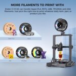 Creality Ender 3 V3 KE 3D Printer 500mm/s High-Speed Printing with Auto-Leveling, Self-Test 3D Printers Support 300℃ Printing Linear Rail on X-axis Double Fans Cooling 8.66*8.66*9.44 inch - Image 8