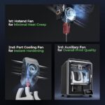 Creality K1C 3D Printer, 2024 New Version 3D Printers with 600mm/s Fast Printing Speed and Clog-Free Direct Extruder, Support 300℃ Printing and Carbon Fiber Filaments, Auto Leveling and AI Camera - Image 7