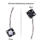 Hotend Cooling Fan for Bambu Lab X1 Series, Dual Ball Bearing Cooling Fan 2510 5V Fan for Bambu Lab X1/X1C/X1E 3D Printer Hotend