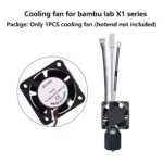 Hotend Cooling Fan for Bambu Lab X1 Series, Dual Ball Bearing Cooling Fan 2510 5V Fan for Bambu Lab X1/X1C/X1E 3D Printer Hotend - Image 6