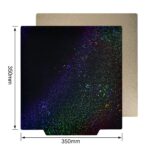 Double Sided Hotbed sticker (pei +Shining Star) with magnetic base  350*350mm